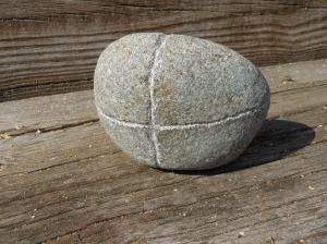 grooved granite cobble